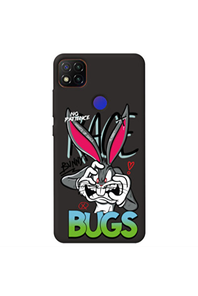 Other Xiaomi Redmi 9c No Patience Black Colored Silicone TPU Θήκη