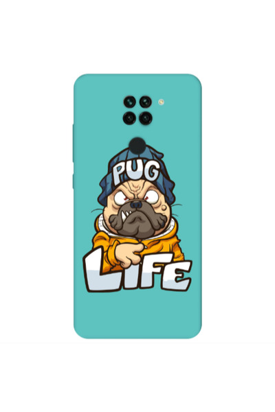 Other Xiaomi Redmi Note 9 Pug Life 2 Turquoise Colored Silicone TPU Θήκη