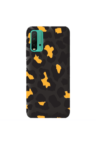 Other Xiaomi Poco M3 Yellow leopard Black Colored Silicone TPU Θήκη