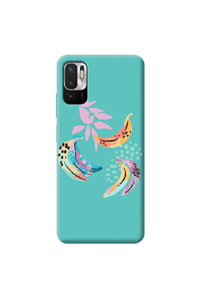 Other Xiaomi Redmi Note 10 Pro 5G Banana Turquoise Colored Silicone TPU Θήκη