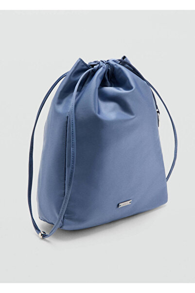 MANGO Woman Saten kordonlu pouch