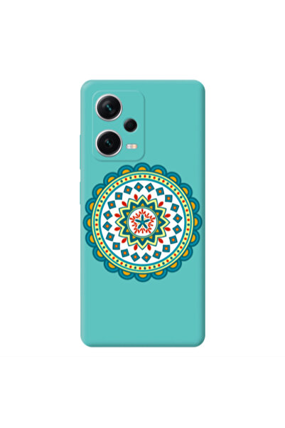 Other Xiaomi Poco X5 Mandala D11 Turquoise Colored Silicone TPU Θήκη