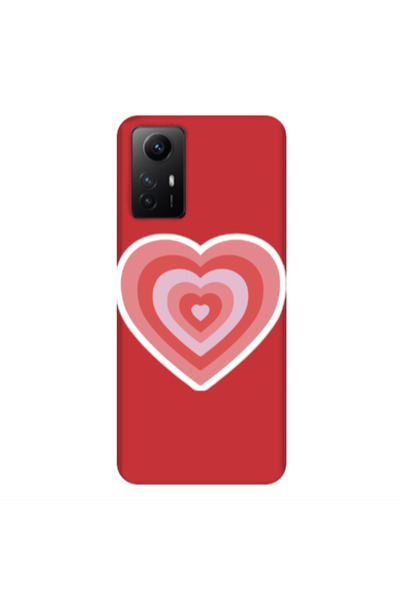 Other Xiaomi Redmi Note 12s My Heart Is Yours Red Colored Silicone TPU Θήκη