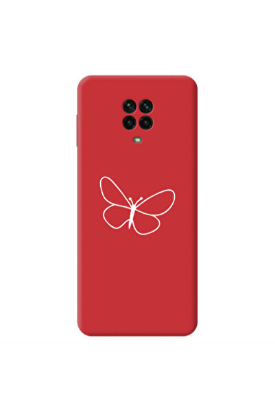 Other Xiaomi Redmi Note 9 Pro butterfly Red Colored Silicone TPU Θήκη