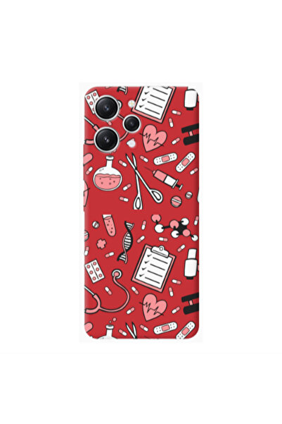 Other Xiaomi Redmi 12 Laboratory Red Colored Silicone TPU Θήκη