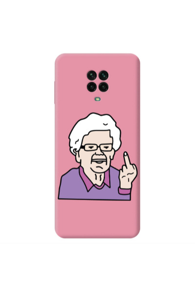 Other Xiaomi Redmi Note 9 Pro Crazy Granny Pink Colored Silicone TPU Θήκη