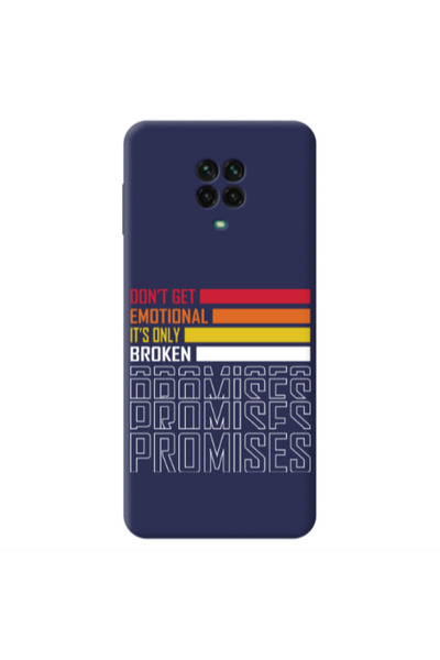 Other Xiaomi Redmi Note 9 Pro Dont Get Emotional Dark blue Colored Silicone T...