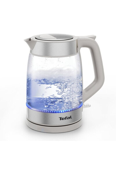 TEFAL Fierbator apa KI605B30, 2200W, 1.7L, vas din sticla cu gradatii, ilumin...