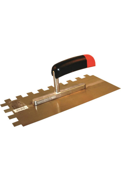 OEM Gletieră zimțată Maurerlob 280x130 mm dinți 15x15mm, mâner din lemn