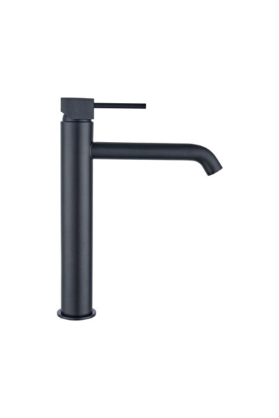 OEM Baterie lavoar înaltă form&style KUDA negru mat cu ventil Push-Open