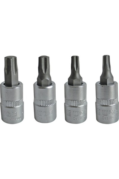 OEM Комплект външни Torx ключове WGB 1/4 ", 4 броя, хром-ванадий