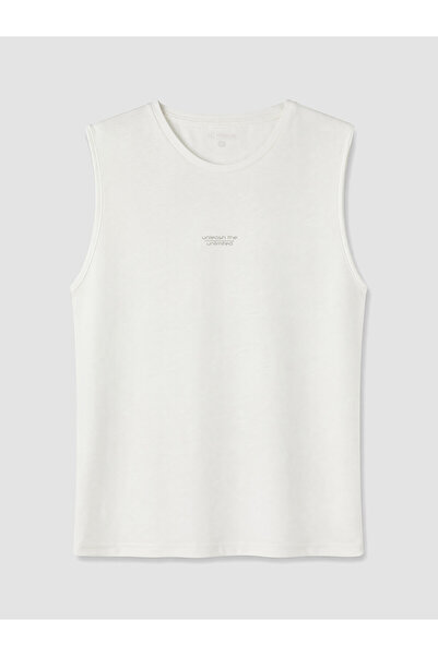 LC Waikiki Vizyon New Season Crew Neck Printed Men's Sleeveless T-Shirt
