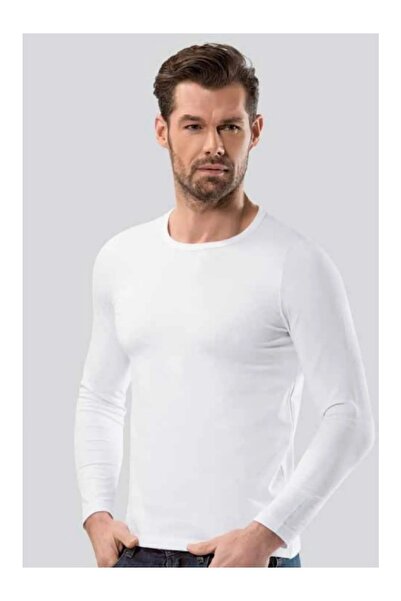 Hmd Men's Crew Neck Long Sleeve Cotton 3-Piece Undershirt 720-721