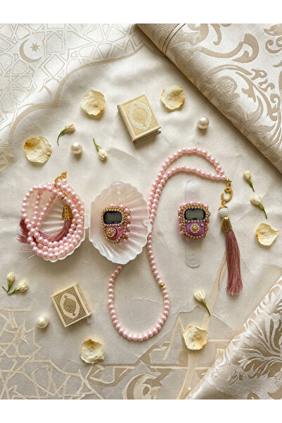 DUHA HAC 1O Piece Stone Zikirmatik and Tasbih Set in Mevlüt-Hac and Umrah-Dow...