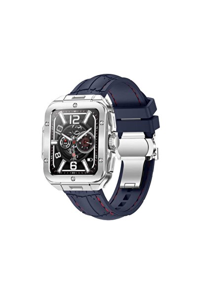Swiss Military Alps2 Smartwatch,Gun Metal Frame and Dark Blue Slicion Strap, ...