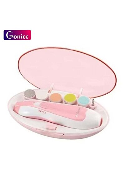Gonice 6-In-1 Electric Nail File Trimmer Tool Kit With LED Light For Children
