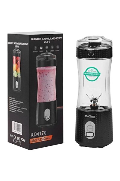 Kraft&dele Blender fără fir, 380 ml, 2 x 3000 mAh, negru, KD4170