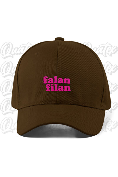 CapHub Falan Filan Embroidered Hat - Brown Color 100% Cotton Gabardine Unisex...