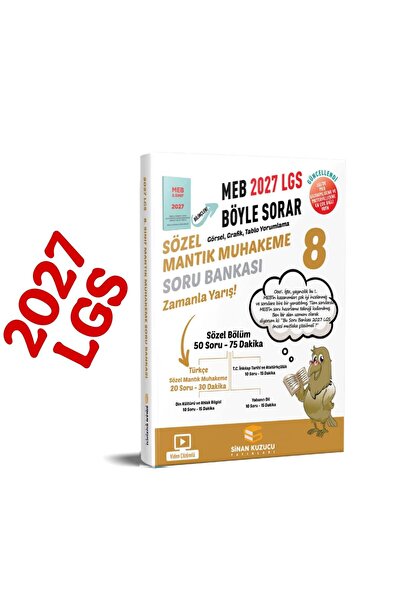 SİNAN KUZUCU YAYINLARI 8. Sınıf 2027 Lgs Meb Böyle Sorar Sözel Mantık Muhakem...