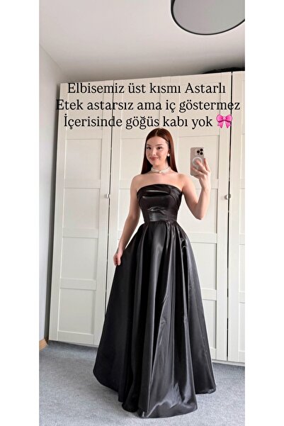 satenia storee serra abiye elbise saten yeni moda özel dikiş