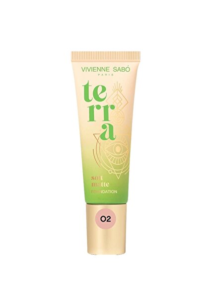 Vivienne Sabo Terra Matte Foundation 02 Beige - Full Coverage & Shine-Free Fi...