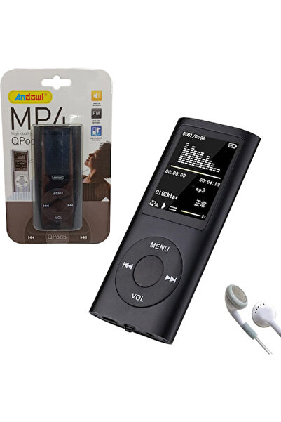 Andowl QPOD5 MP4 Player με οθόνη TFT 1.8 ιντσών, Μαύρο