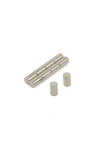 Hdg Ø5x10 mm diametrik neodyum mıknatıs 10 adet - Manyetizasyon Yönü: yan yüzeylerdir