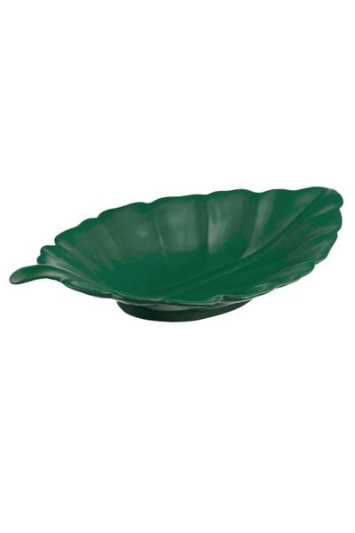 Paşabahçe Leaf 1 Ceramic Decorative Plate L, Presentation, Stylish Design