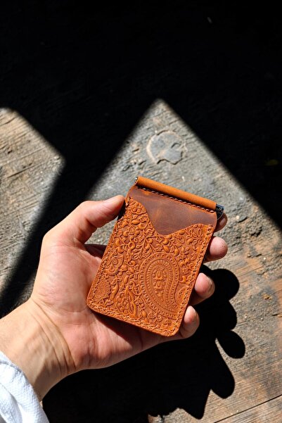 MAT Deri Vintage Gift Wallet with Shawl Patterned Card Holder & Wallet Money ...