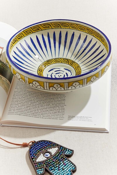 Paşabahçe Loop Ceramic Bowl 22 Cm, Stylish Tableware, Kitchen Accessory