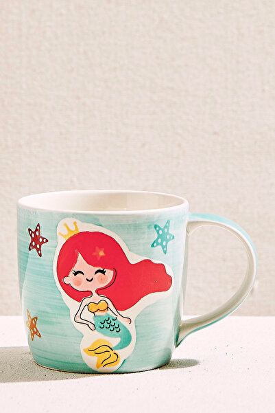 Paşabahçe Mermaid Ceramic Mug, Stylish Design
