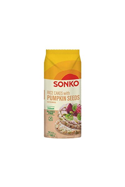 Sonko Sonko Rice Cake with Pumpkin Seeds and Algae, Vegan, Gluten-Free, 130g