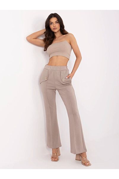 Factory Price Pantaloni Dama Bej