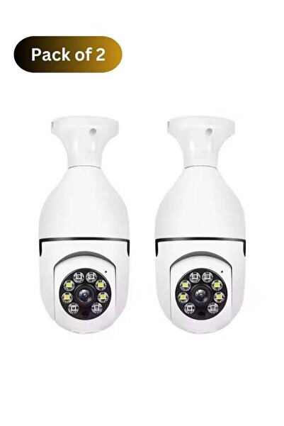 ELTRAZONE (Pack of 2) 1080p 4MP Color Night Vision Two-Way Audio 360 Degree I...