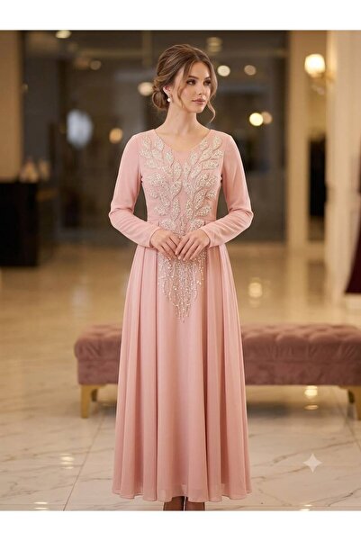 Pyramid masterpieces Pink Evening Dress Women Evening Gowns
