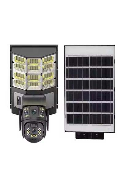 ELTRAZONE 8MP Solar Streetlight with Dual Lens Security Camera – 4G Smart Out...
