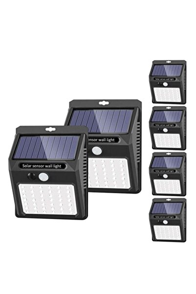 ELTRAZONE SEZAC Solar Security Lights Outdoor [6 Pack/3 Modes], 42 LED Motion...