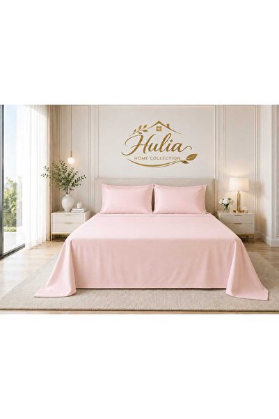 hulia home Ranforce Non-Elastic Sheet Set Double Size Raw Cotton Pillowcase I...