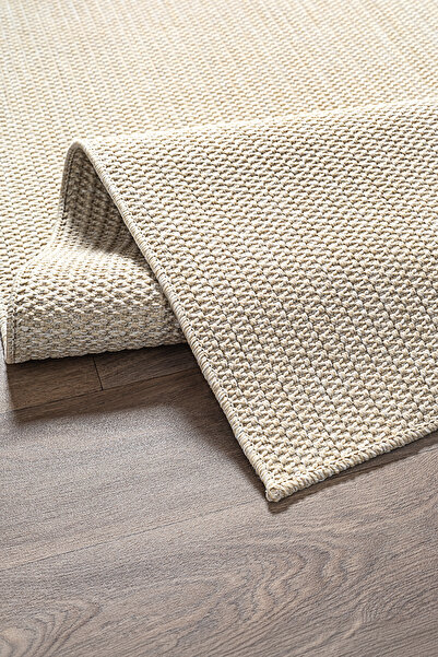 Colore Home Krem Kaymaz Taban Jüt Halı Krem Sisal Yolluk