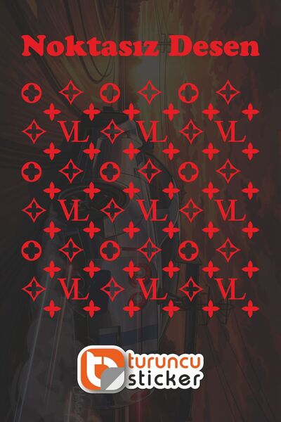 Turuncu Sticker Vl Pattern Coating Sticker Label 25X25 cm - Vehicle - Engine ...