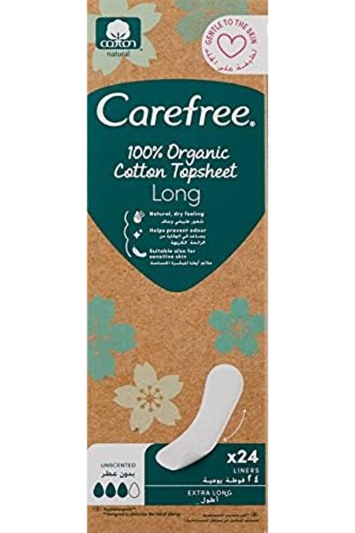 Yıldızan Slh Shop Carefree Organic Long 24-Piece Daily Pads 558721