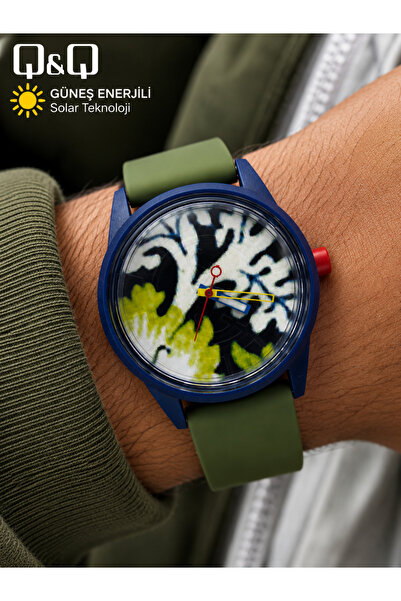Q&Q Deniz, Havuz Su Geçirmez Güneş Enerjili 42 mm Büyük Kasa Unisex Kol Saati...