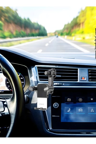 Wave Car Mobile Phone Holder for Air Vent, 360° Rotation, One-Hand Operation,
