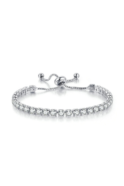 GlaMLo Accessories Ρυθμιζόμενο βραχιόλι τένις διακοσμημένο με πέτρες