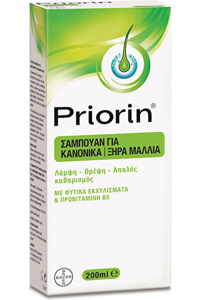 Priorin Σαμπουάν για Ξηρά & Αραίωσηνα Μαλλιά 200ml - Ενδυναμώνει τα Μαλλιά & ...