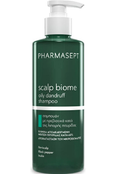 Pharmasept Scalp Biome Σαμπουάν κατά της Λιπαρής Πιτυρίδας 400ml - Αντιπιτυρι...