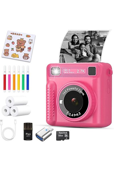 Urban URBANNX Instant Print Camera For Kids |1080P With Paper, 32Gb Card & Co...