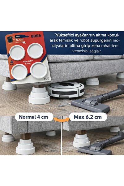 GenelTedarik Genel Tedarik Ayarlanabilir Mobilya Yükseltici Plastik Masa Ayağ...