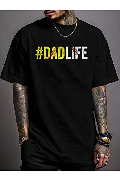 NOURAM تي شيرت رجالي بتصميم ريترو بطبعة Dad Life - تي شيرت برسومات سوفتبول لل...