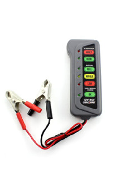 CarGuard Tester baterie și alternator / 12V – 24V / cu indicatori LED